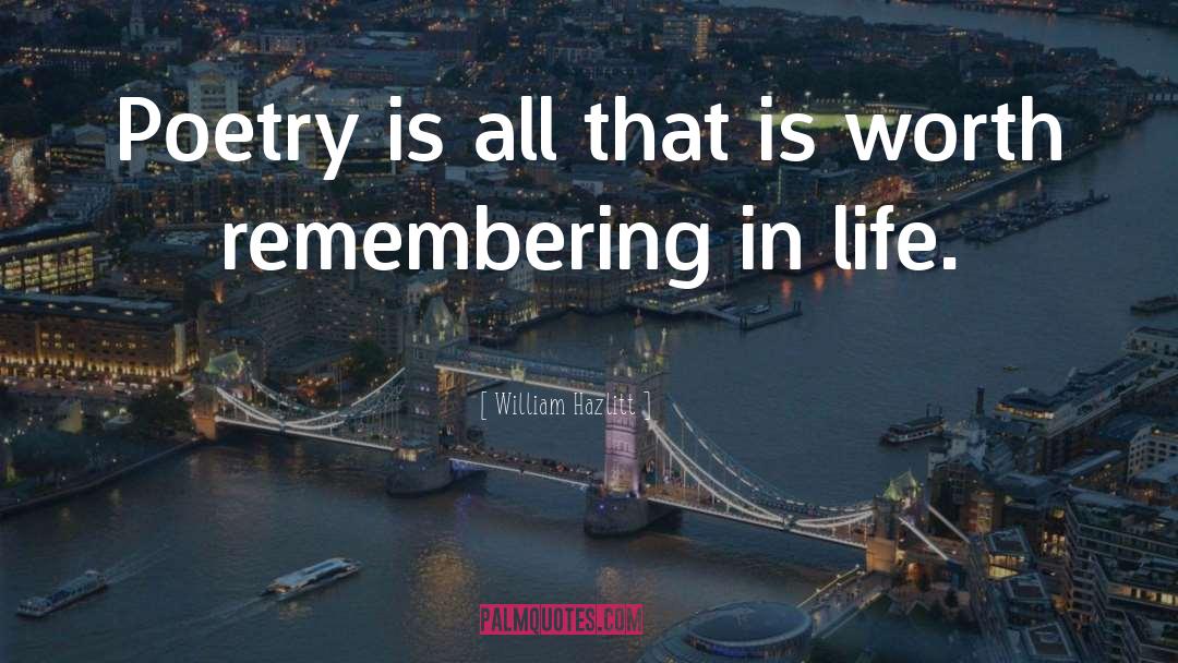 Remembering quotes by William Hazlitt