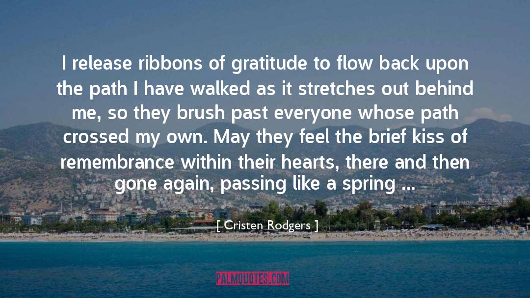 Remembering quotes by Cristen Rodgers