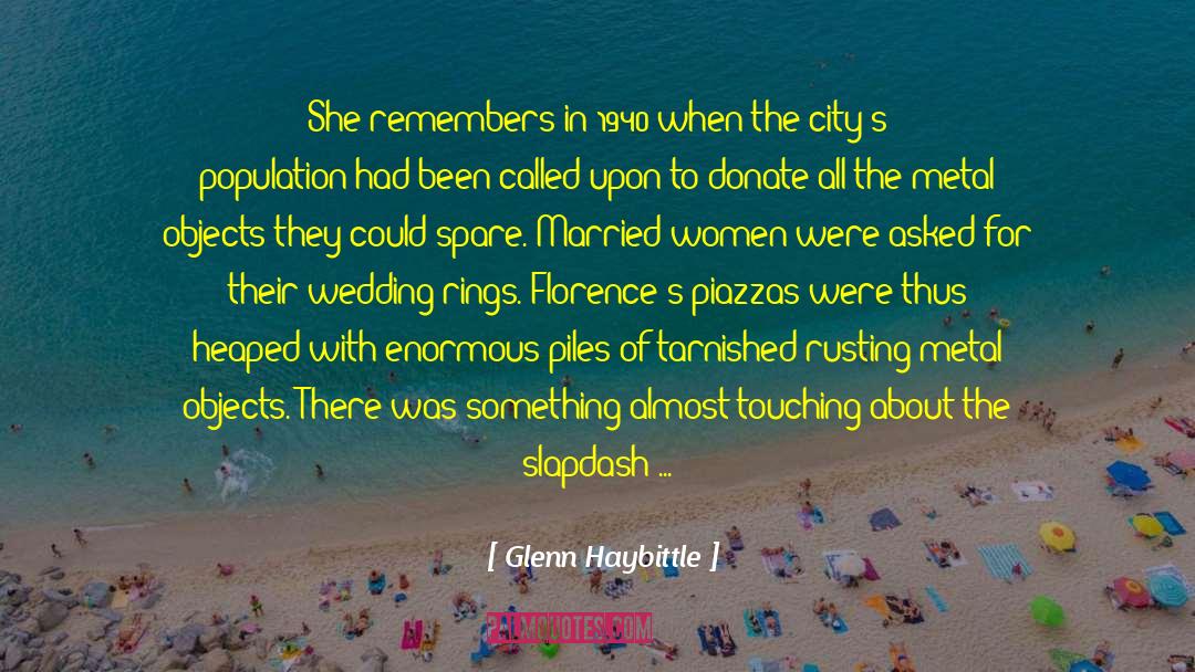 Remembers quotes by Glenn Haybittle