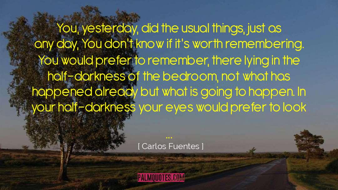 Remembrance Of Things Past quotes by Carlos Fuentes