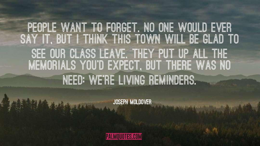 Reminders quotes by Joseph Moldover