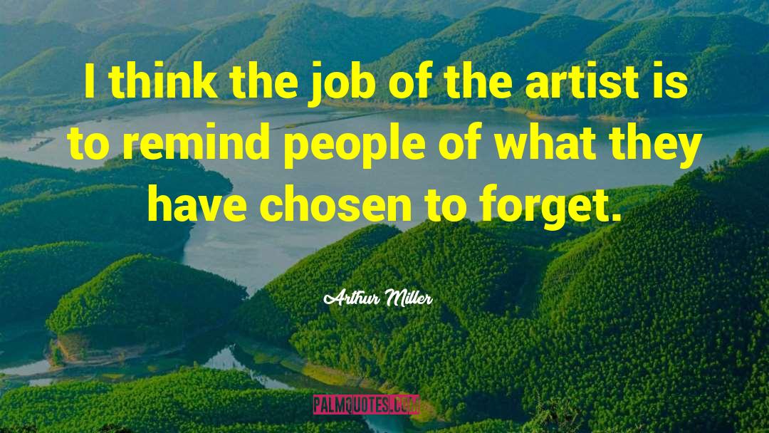 Reminding Yourself quotes by Arthur Miller