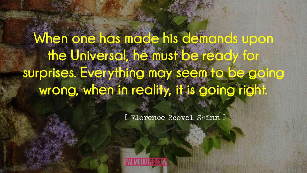 Remises Universal quotes by Florence Scovel Shinn