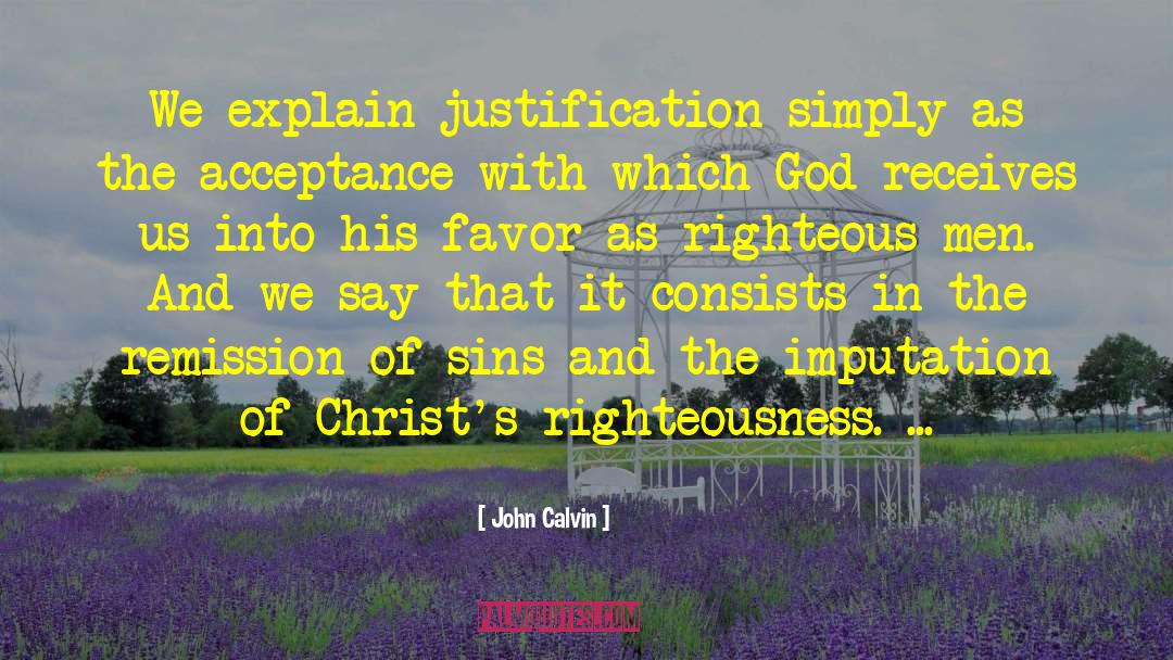 Remission quotes by John Calvin