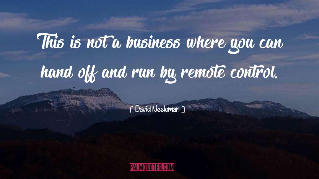 Remote Control quotes by David Neeleman