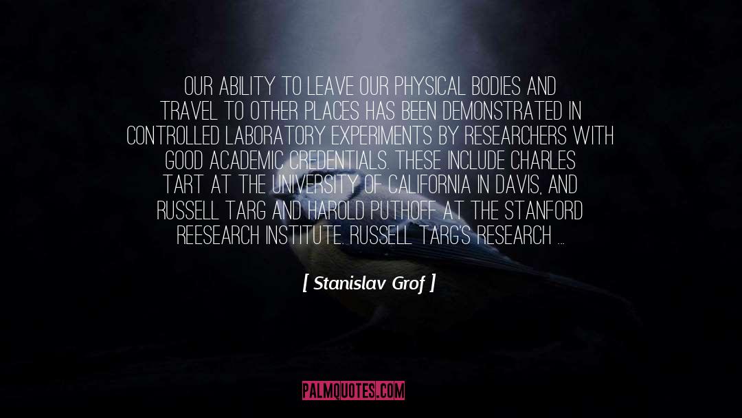 Remote Viewing quotes by Stanislav Grof