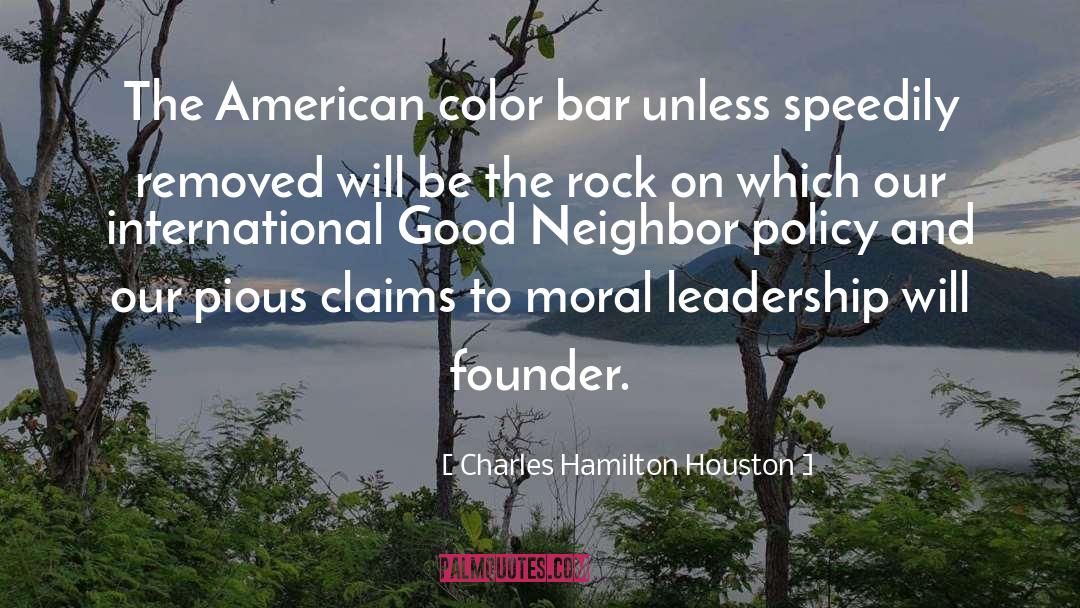 Removed quotes by Charles Hamilton Houston