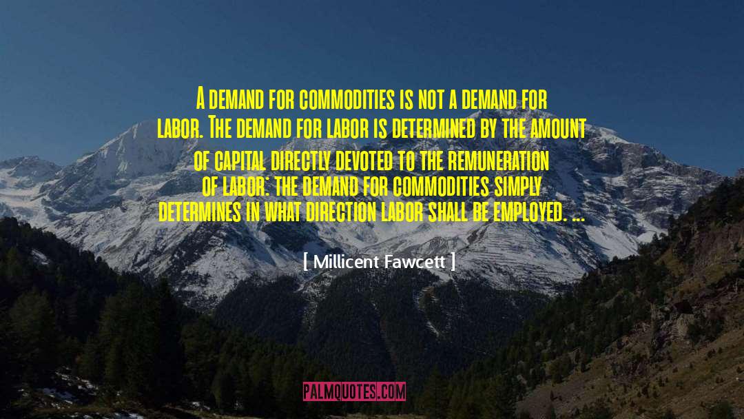 Remuneration quotes by Millicent Fawcett