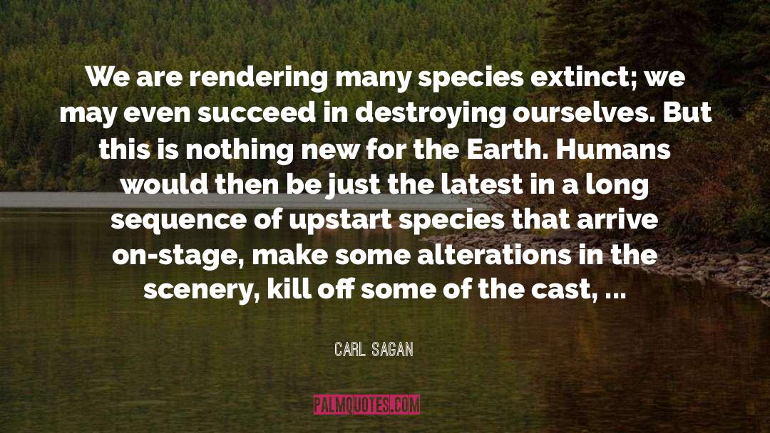 Rendering quotes by Carl Sagan