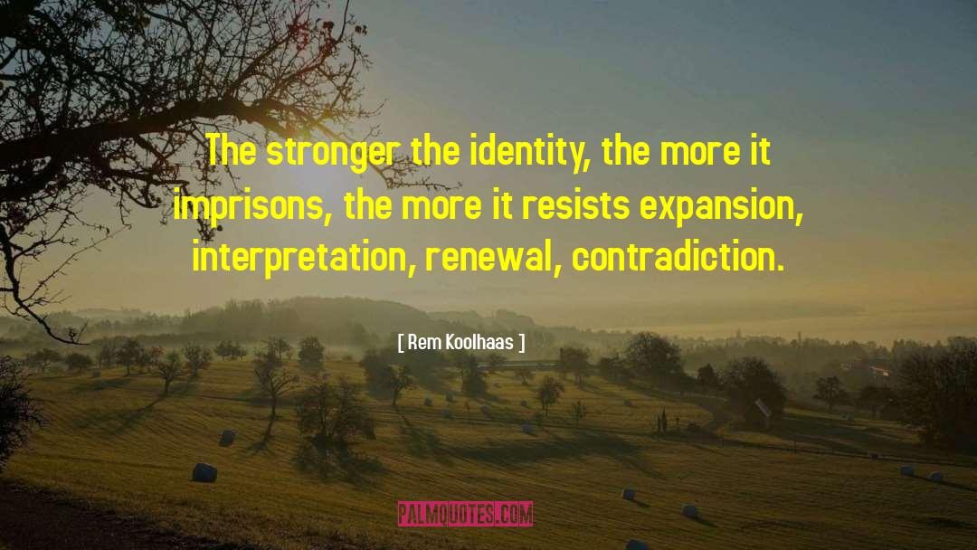 Renewal quotes by Rem Koolhaas