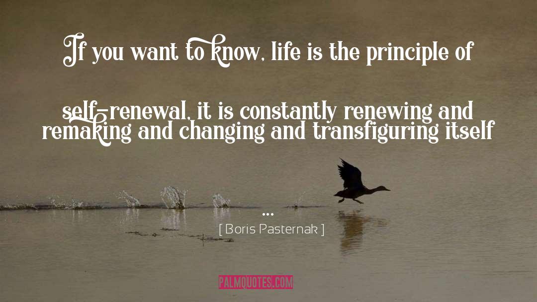 Renewing quotes by Boris Pasternak