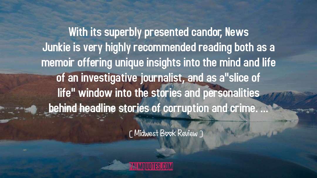 Reno News quotes by Midwest Book Review