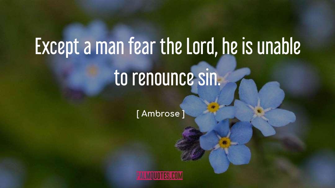 Renounce quotes by Ambrose