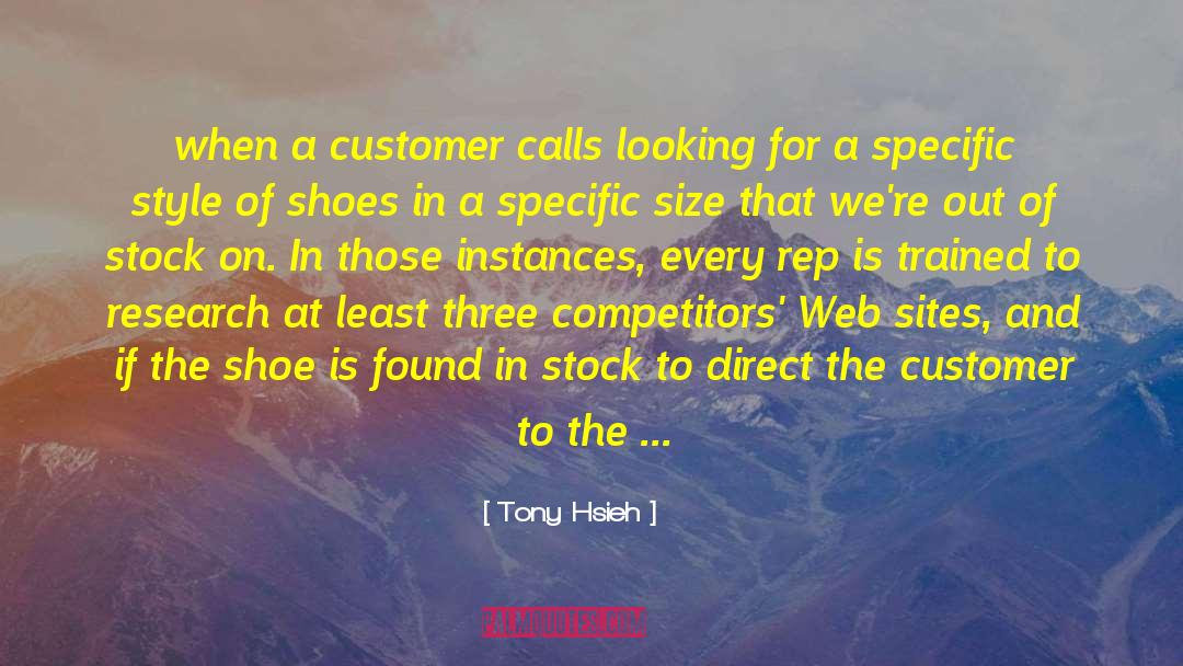 Rep quotes by Tony Hsieh