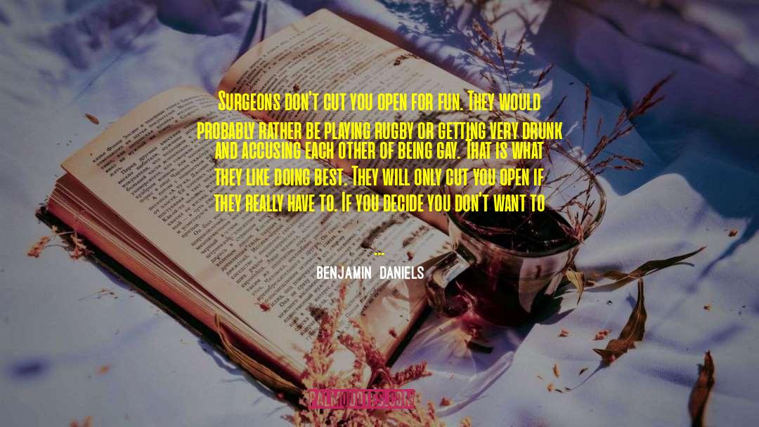 Repairing quotes by Benjamin  Daniels