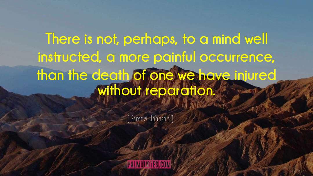 Reparation quotes by Samuel Johnson