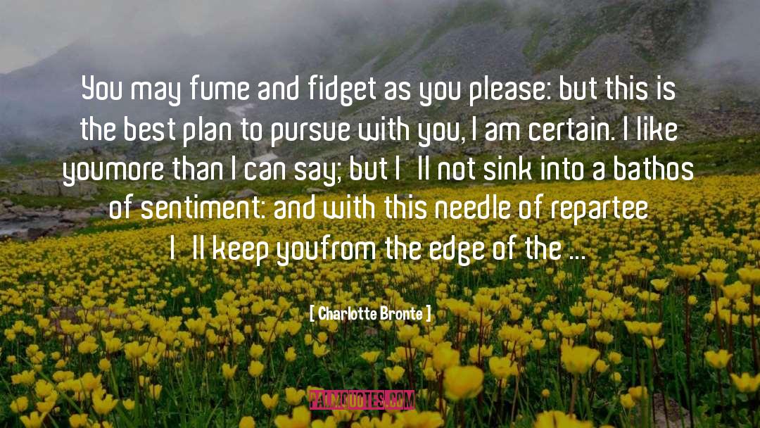Repartee quotes by Charlotte Bronte
