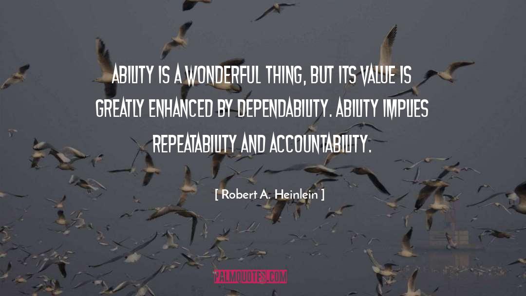 Repeatability quotes by Robert A. Heinlein