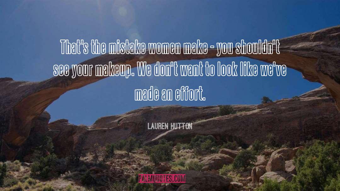Repeated Mistake quotes by Lauren Hutton
