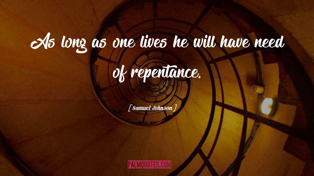 Repentance Picture quotes by Samuel Johnson