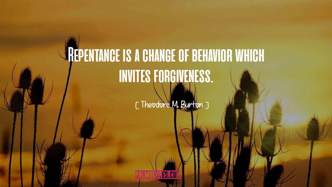 Repentance Picture quotes by Theodore M. Burton