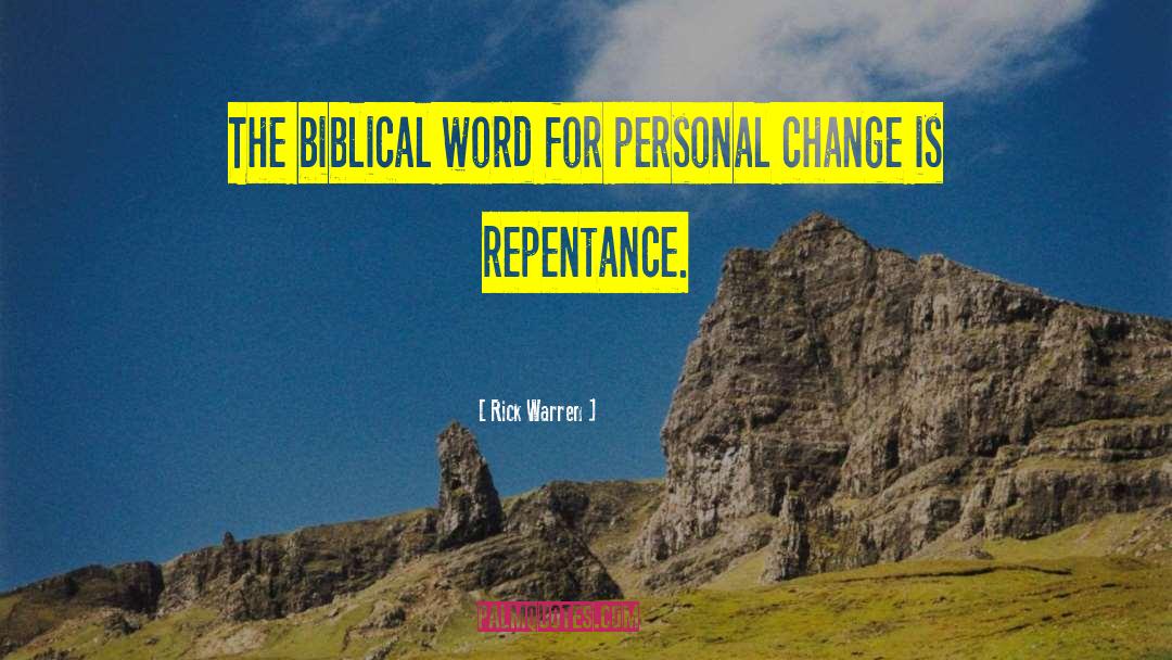 Repentance quotes by Rick Warren