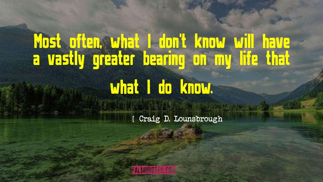 Repercussion quotes by Craig D. Lounsbrough