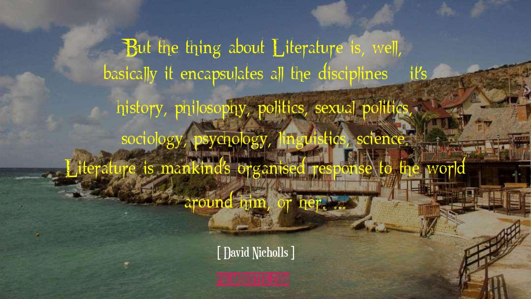 Repertoires Sociology quotes by David Nicholls