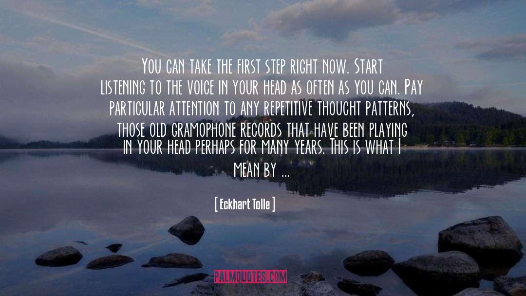 Repetitive quotes by Eckhart Tolle