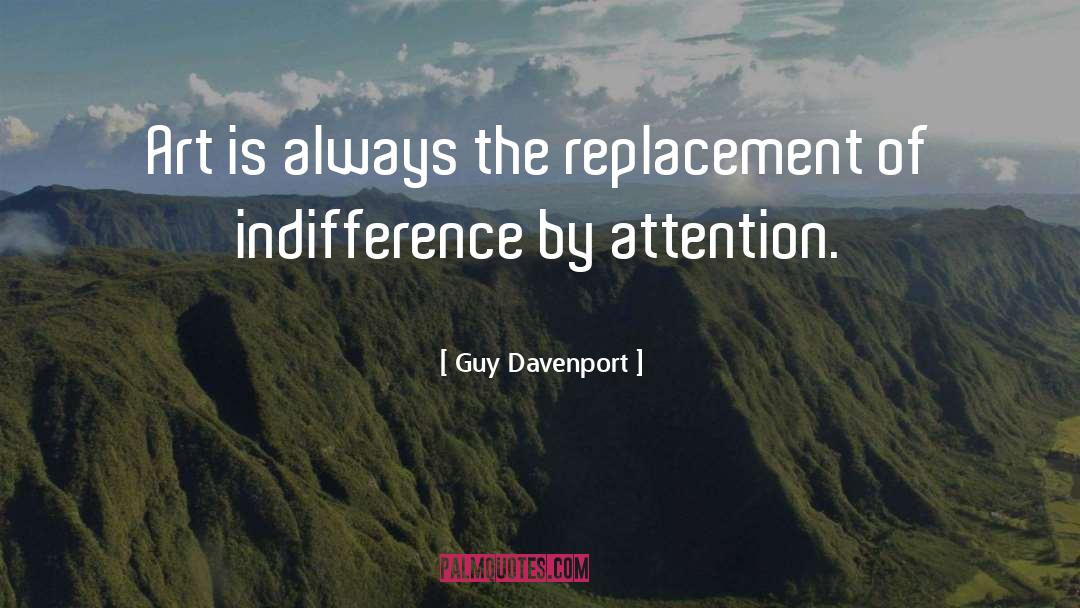 Replacement quotes by Guy Davenport