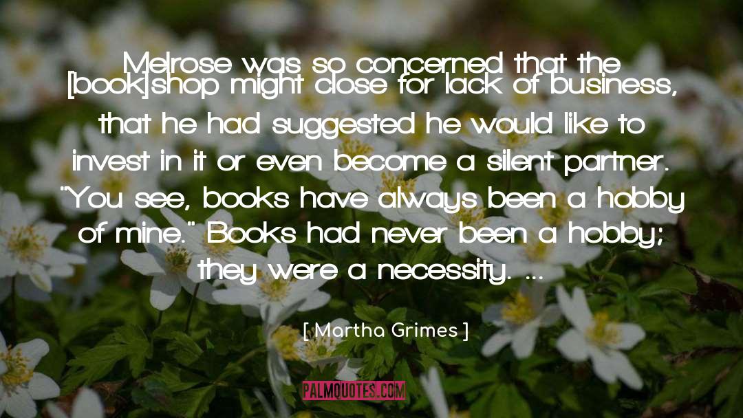 Replaces Shop quotes by Martha Grimes