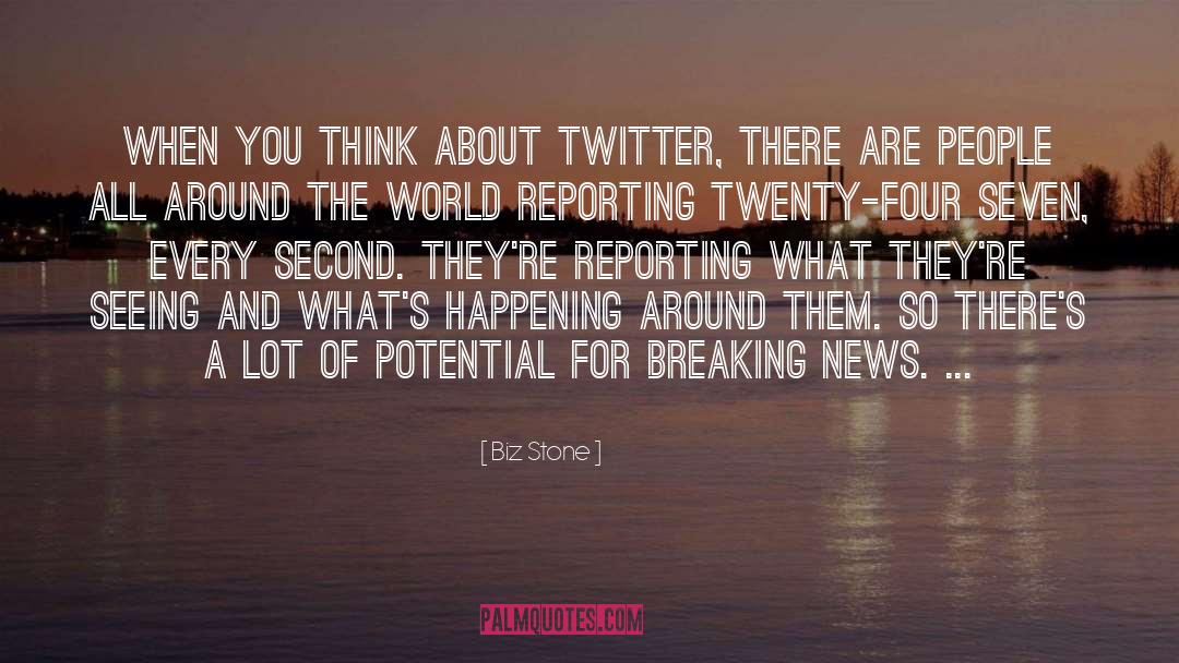 Reporting quotes by Biz Stone