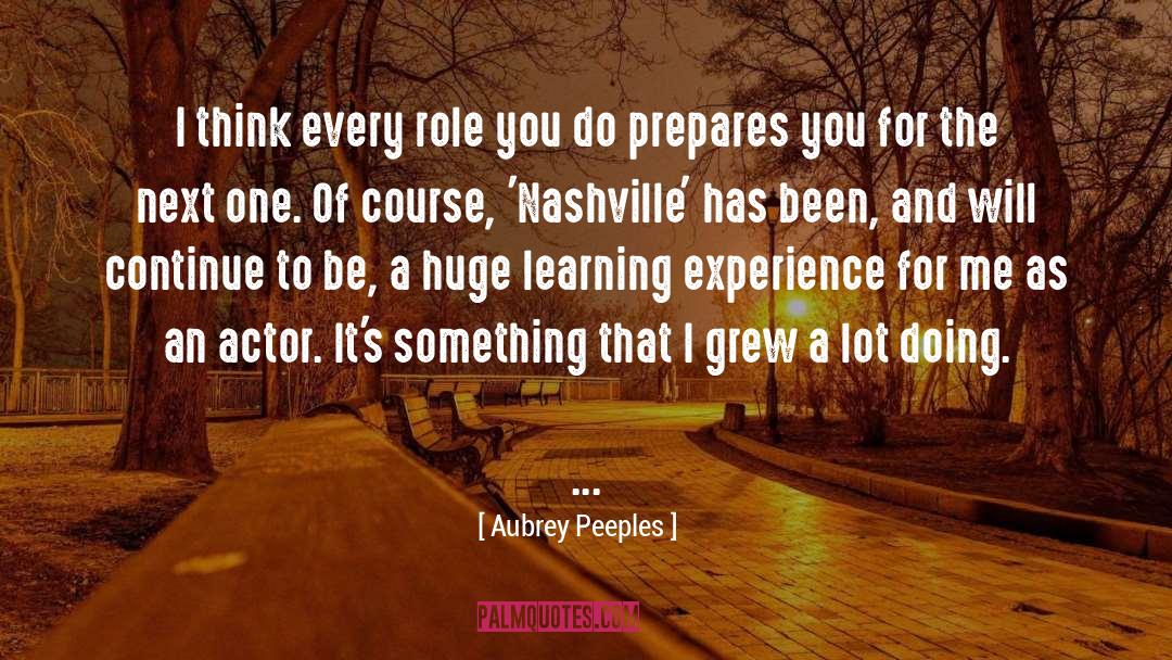 Repository Of Learning quotes by Aubrey Peeples