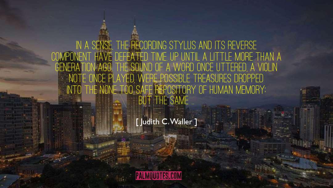 Repository quotes by Judith C. Waller
