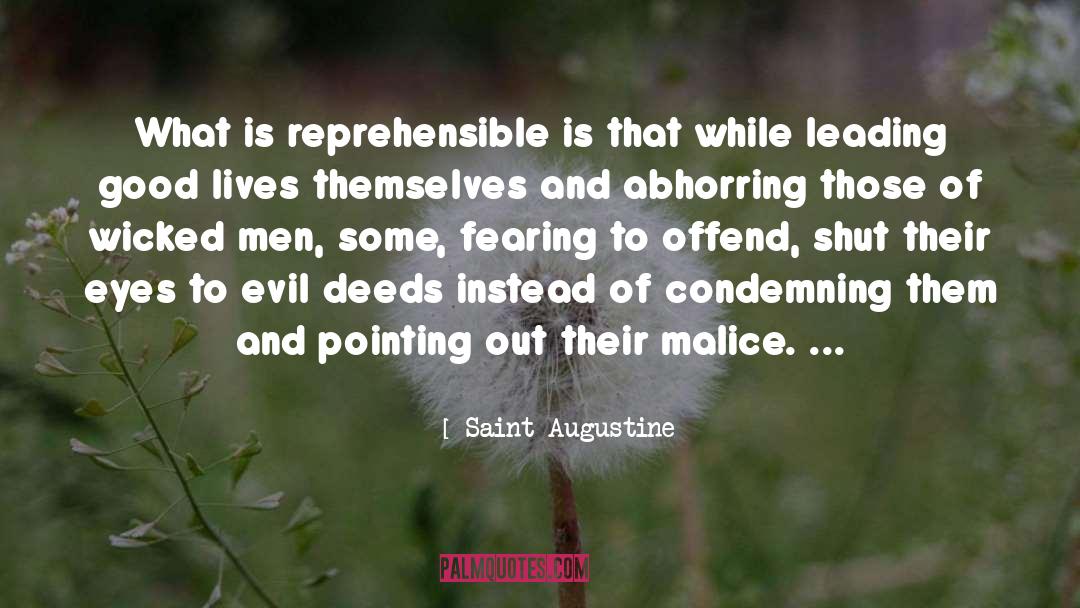 Reprehensible quotes by Saint Augustine
