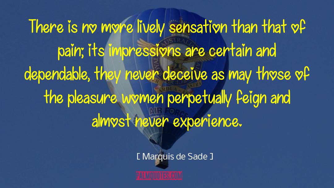 Representation Of Women quotes by Marquis De Sade