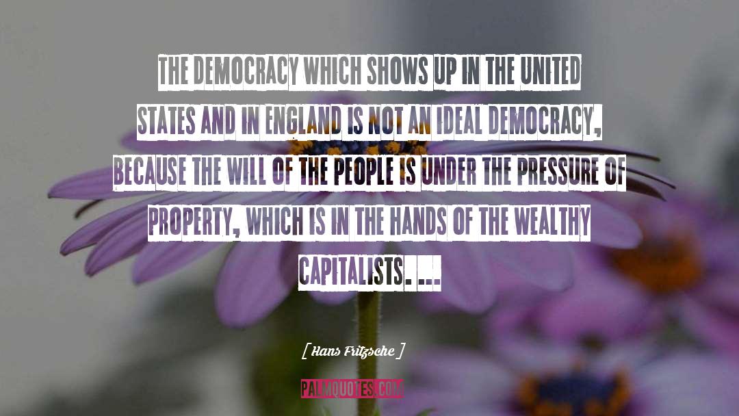 Representative Democracy quotes by Hans Fritzsche