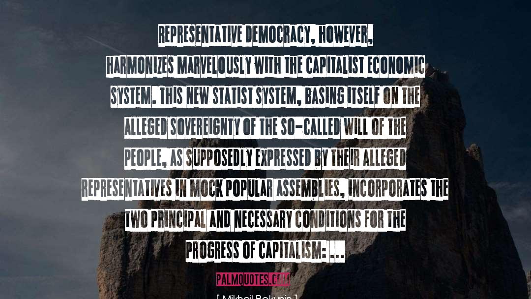 Representative Democracy quotes by Mikhail Bakunin