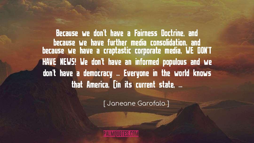 Representative Democracy quotes by Janeane Garofalo