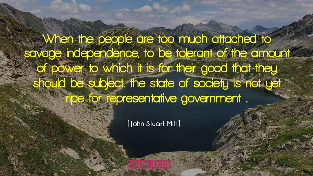 Representative Government quotes by John Stuart Mill