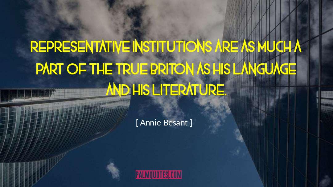 Representatives quotes by Annie Besant