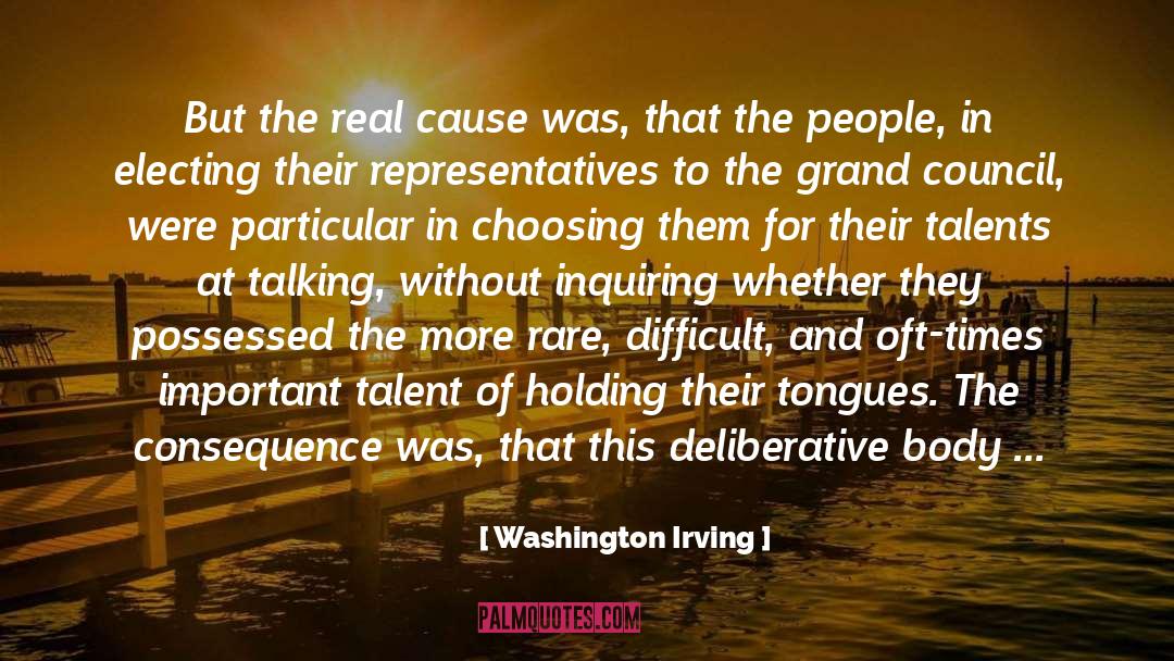 Representatives quotes by Washington Irving