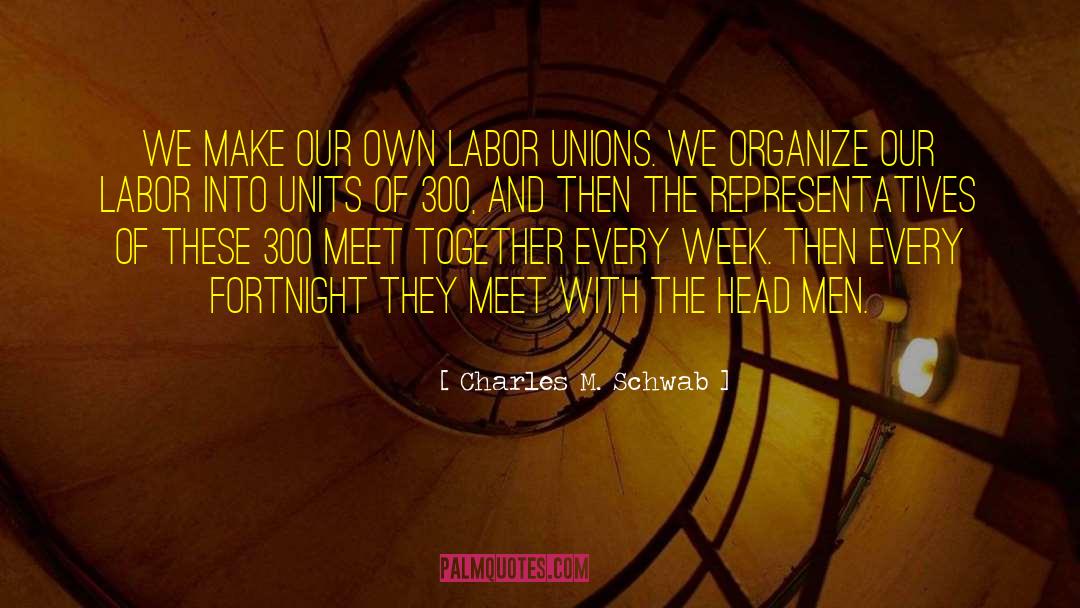 Representatives quotes by Charles M. Schwab