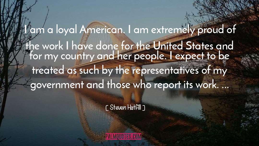 Representatives quotes by Steven Hatfill