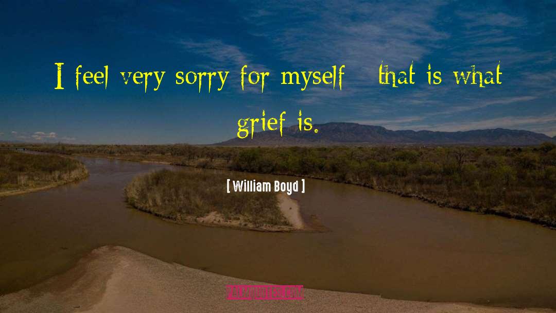 Repressed Grief quotes by William Boyd