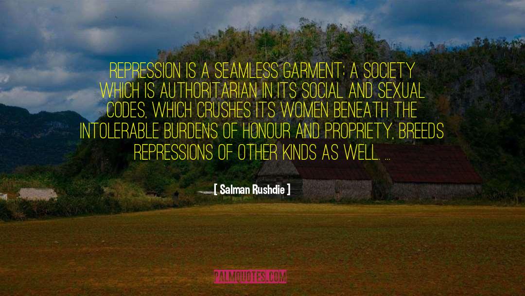 Repressions quotes by Salman Rushdie