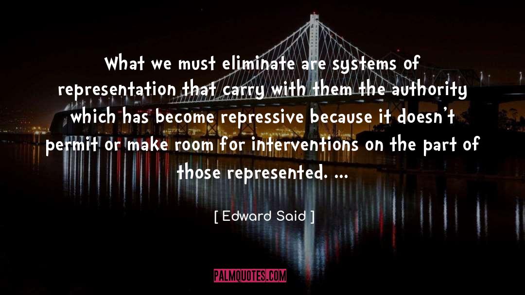 Repressive quotes by Edward Said