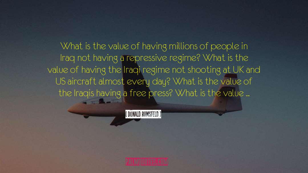 Repressive quotes by Donald Rumsfeld