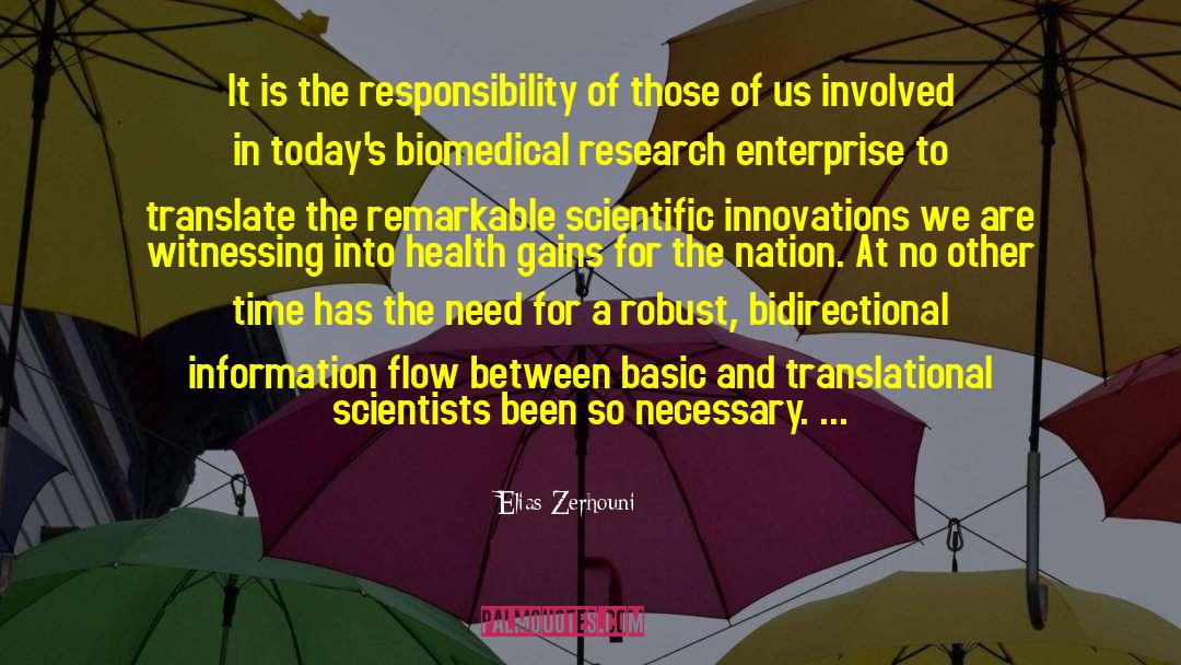 Reprise Biomedical quotes by Elias Zerhouni