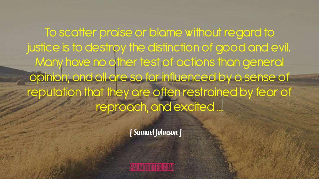 Reproach quotes by Samuel Johnson